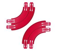 K TOMOTO Curved Track Pieces 90 Degree Banked Turn Compatible with Hot Wheels, Double Racetrack Connector, 2 Packs