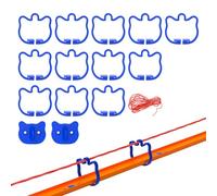 K TOMOTO Suspension Bridge Compatible with Hot Wheels Track | 12 Bridge Supports+Rope+Wall Connectors Included (Blue)
