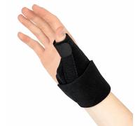 K TRIBE Ergonomical Thumb Support for Arthritis, Breathable and Soft Thumb Splint, Right Hand or Left Hand Thumb Brace for Trigger Thumb, Tendonitis, Sprain, Women and Men (Black, One Size, LEFT)