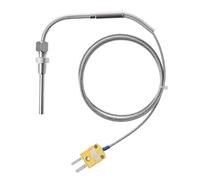 K Type 1/8" NPT Ttemperature Probe Sensors 0-1250 ℃ for Exhaust Temperature Probe Sensors with Exposed Tip BBQ Gauge BBQ Temp Gauge Meat Digital Cooking Stainless