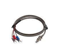 K-type/E-type/J-type Screw Thermocouple Temperature Control Probe Temperature Sensor Thread M6/M8 Thermal Resistance(Cable L 5m,M6 THREAD_J TYPE)