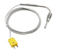 K-Type EGT Thermocouple Probe 2M Cable Stainless Steel Threaded Sensor for Exhaust Gas Temperature Testing Automotive Diagnostics Industrial Use