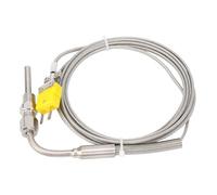 K Type EGT Thermocouple, Stainless Steel Exhaust Gas Temp, 1 / 8in NPT Thread, 300cm Cable -, Rapid Response, Durable for Automotive and Industrial Use (1m)