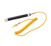 K Type Handheld Surface Thermocouple Probe, Straight Shank Temperature Sensor with Mesh Measuring Sheet for Automotive Industrial Use, Compatible with All K Type Meters