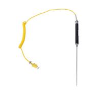 K-Type Handheld Thermocouple Sensor Probe for Measurement, -50°C to 500°C, Stainless Steel &, 1.5m Cable, Compatible(NR-81530)
