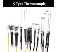 K-Type Handheld Thermocouple Sensor Probe for Measurement, -50°C to 500°C, Stainless Steel &, 1.5m Cable, Compatible(NR-81532B)
