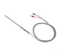 K-Type Temperature Sensor Probe, 1.5M Cable, 4mm x 100mm Stainless Steel | Stainless Steel Probe, 0-800°C Range, 1.5m Cable, Stable Performance, Industrial Testing