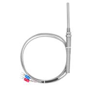 K Type Thermocouple - High Temp Thermocouple Sensor, K Type Temperature Probe, 50mm M8 Thread, Measures 0-400℃, Durable Wire, Industrial Plastic, Textile & Food Use