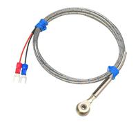 K-type Thermocouple Hot Runner Button Type Temperature Sensor Splitter Plate Armored Sensing Wire Mold Probe 1Pcs(K型 1米【T字型】)