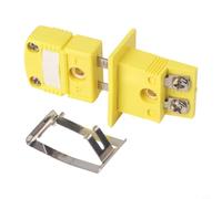 K Type Thermocouple Miniature Socket and Panel Mount Connector Set for Fast and Reliable Contact in Temperature Measurement Circuits
