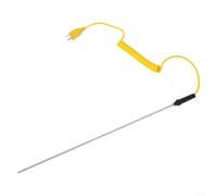 K Type Thermocouple Probe, Sensor -50°C to 1200°C, K-Type Connector for Industrial Testing and Measurement Equipment(100mm)