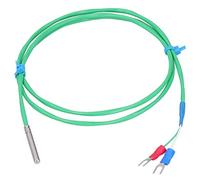 K - Type Thermocouple Probe Silicone | 0-200℃ Accurate Temperature Measurement | Super Soft Wire for Industrial/Lab/HVAC | Stainless Steel 4x30mm, U - Shaped Terminal (3m)