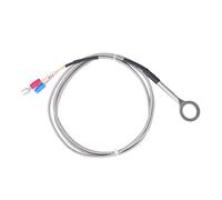 K Type Thermocouple Probe, Stainless Steel Temperature Sensor, 40 to 1000℃ Surface Thermocouple with 14mm Dia for Industrial Machinery Food Processing (1M)