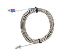 K Type Thermocouple Probe Temperature Sensor Cable M6 BSW Screw Thread Temperature Measuring Probe with 5 Meter Cable(5M)