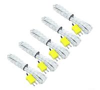 K-Type Thermocouple Probe Temperature Sensor Wire 5 Pack -50 to 400C Fast Sensing for Gas Air Test 3-m-Long(300cm)