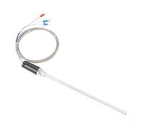 K Type Thermocouple Probe with for PT100 Sensor for Boiler and Plastic Machinery, Silver-Plated Wiring, PTFE Insulation, 0 to 400°C Range(PT00 Type Wire 2M)