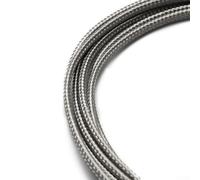 K-Type Thermocouple Sensor Probe with Stainless Steel Sheath, 0-500°C Range, ±0.2°C Accuracy, Shielded Glass Fibre Cable (2