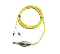 K-Type Thermocouple Temperature Sensor 2M Silicone-Shielded Insulated Lead Wire M12*1.5 8x35mm/M20*1.5 5x30mm Industrial(M12x1.5 Probe8x35mm)