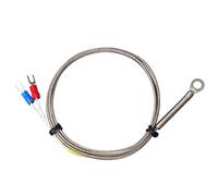 K Type Thermocouple Temperature Sensors 4mm Hole Thermal Resistance High Probe 1/2 / 3/4 / 5M Wire Metal Sensors
