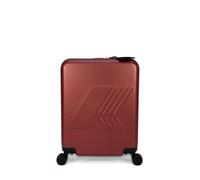 K-Way embossed-logo wheeled luggage - Red One Size