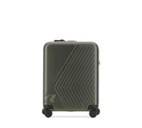 K-Way EUDOXIE logo embossed hard shell suitcase - Green One Size