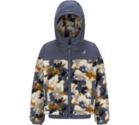 K-Way - Fleece Hooded jacket - Le Vrai 3.0 P. Jildaz Orsetto Graphic Avion Camo Boy Avion in Nylon - Kid Size 14y - Blue Blue 14y