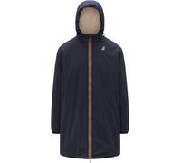 K-Way - Insulated and waterproof Long Jacket - Le Vrai 4.0 Eiffel East Orsetto Depht Blue for Women in Nylon - Size XXL - Navy Navy XXL