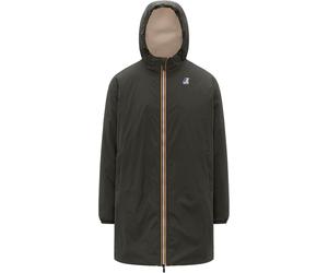 K-Way - Insulated and waterproof Long Jacket - Le Vrai 4.0 Eiffel East Orsetto Green Blackish for Women in Nylon - Size M Green M