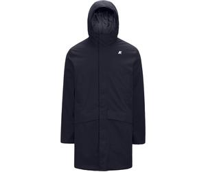 K-Way - Insulated and Waterproof Parka - Jarno Twill Marmotta Blue D Blue A for Men - Size S - Navy Navy S