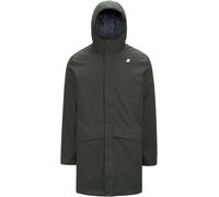 K-Way - Insulated and Waterproof Parka - Jarno Twill Marmotta Green B Blue A for Men - Size S Green S