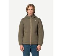 K-WAY Jack Spacer Nylon Double hooded jacket green blue - XXL