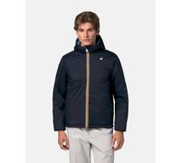 K-WAY Jack Spacer Nylon Double hooded jacket night blue sky blue - M