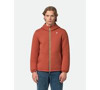 K-WAY Jack Spacer Nylon Double hooded jacket orange black - XL