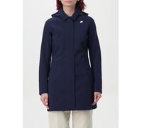 K-WAY Jacket Woman color Blue - Size: L - female
