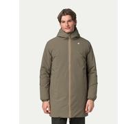 K-WAY Jacob St Warm Double hooded jacket green greyish blue - XXL