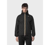 K-WAY Jake Plus 2 Double hooded jacket black cane green - L