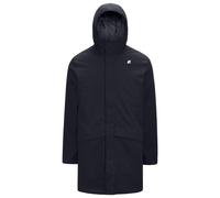 K-Way , Navy Trench Coat with Hood ,Blue male, Sizes: S, 2XL