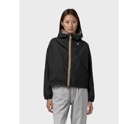K-WAY Laurette Plus 2 Double hooded jacket black white women - M