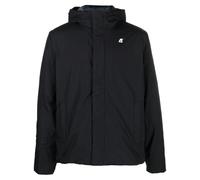K-Way logo-detail touch-strap jacket - Black XL