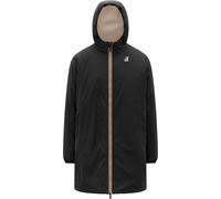 K-Way - Long insulated and waterproof jacket - Le Vrai 4.0 Eiffel East Orsetto Black Pure for Men - Size M Black M