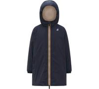 K-Way - Long insulated, waterproof, windbreaker Jacket - P.Le Vrai 4.0 Eiffel Orsetto Depht Blue - Kid Size 10 y - Navy Navy 10 y
