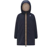 K-Way - Long insulated, waterproof, windbreaker Jacket - P.Le Vrai 4.0 Eiffel Orsetto Depht Blue - Kid Size 12y - Navy Navy 12y