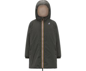 K-Way - Long insulated, waterproof, windbreaker Jacket - P.Le Vrai 4.0 Eiffel Orsetto Green Blackish - Kid Size 10 y Green 10 y
