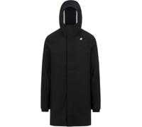 K-Way - Long lined Parka - Thomas Bonded Black Blue Depht for Men - Size XL Black XL