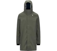 K-Way - Long lined Parka - Thomas Bonded Green Blackish Blue Dep for Men - Size L Green L