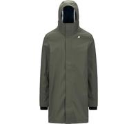 K-Way - Long lined Parka - Thomas Bonded Green Blackish Blue Dep for Men - Size S Green S