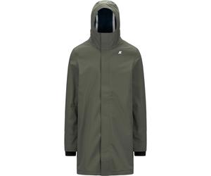 K-Way - Long lined Parka - Thomas Bonded Green Blackish Blue Dep for Men - Size XL Green XL