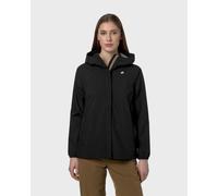K-Way Marguerite Stretch Dot hooded jacket black women - S