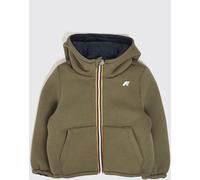 K-WAY P. Jack Spacer Reversible Hooded Jacket for Boys with Logo - Size: 6 - male