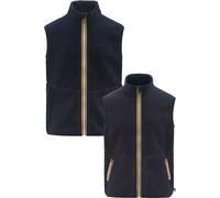 K-Way - Reversible fleece sleeveless jacket - Yannick Sherpa Polar Double Blue Depth/Blue Depth for Men - Size XL - Navy Navy XL